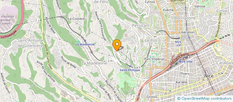 localisation de l'entreprise MONSIEUR POMPEO MARTENA à NICE
