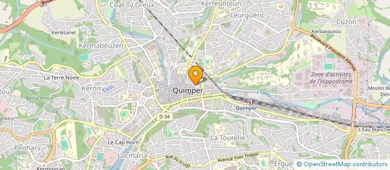 localisation de l'entreprise MONSIEUR POTELIN MEUCHE à QUIMPER