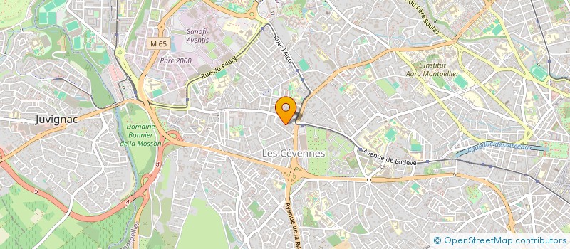 localisation de l'entreprise MONSIEUR POWER ALFRED à MONTPELLIER