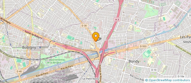 localisation de l'entreprise MONSIEUR PRAKASH GURUNG  BOBIGNY