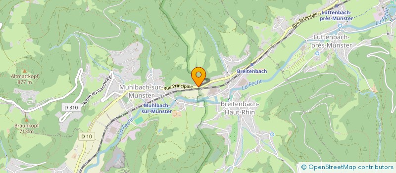 localisation de l'entreprise MONSIEUR PRAPHAI HEINRICH  MUHLBACH-SUR-MUNSTER