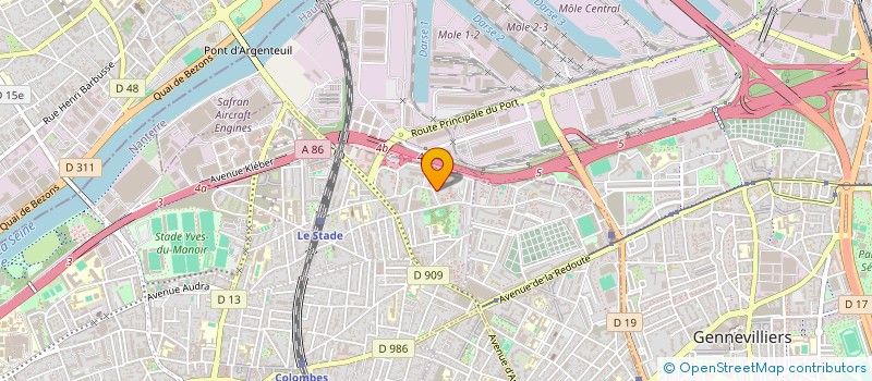 localisation de l'entreprise MONSIEUR PRASAD PASUPULEYI  COLOMBES