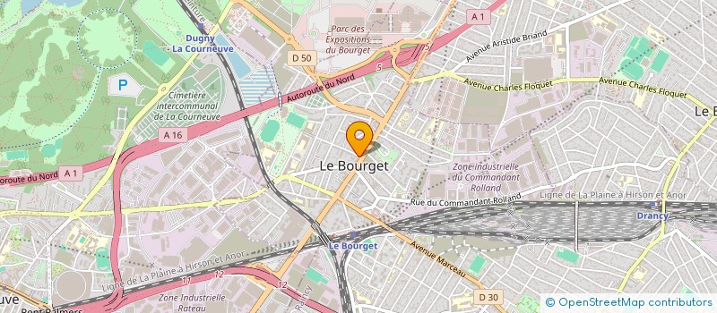 localisation de l'entreprise MONSIEUR PRASANTA PAUL  LE BOURGET