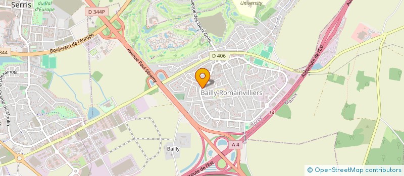 localisation de l'entreprise MONSIEUR PRASETH SENG  BAILLY-ROMAINVILLIERS