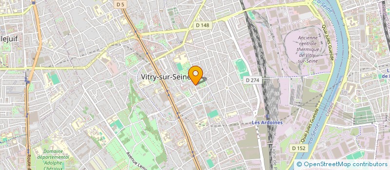 localisation de l'entreprise MONSIEUR PRASITH HIN à VITRY-SUR-SEINE