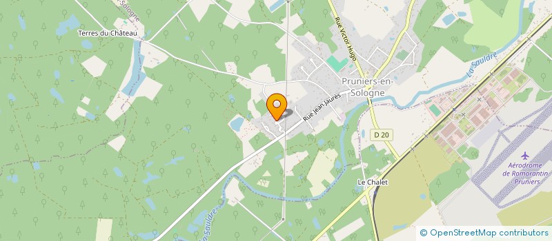 localisation de l'entreprise MONSIEUR PRASLIN GODARD  PRUNIERS-EN-SOLOGNE