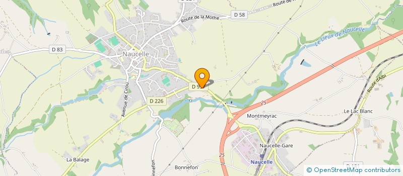 localisation de l'entreprise MONSIEUR PRASONG WARNUVONGS  NAUCELLE