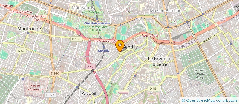 localisation de l'entreprise MONSIEUR PRAVEEN ANTONY  GENTILLY