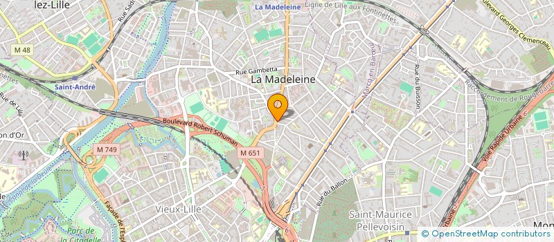 localisation de l'entreprise MONSIEUR PRAVINE NIMCHAND à LA MADELEINE