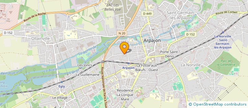 localisation de l'entreprise MONSIEUR PREDIPPE CLEFERD JOSPEH SATIYANATHAN  ARPAJON