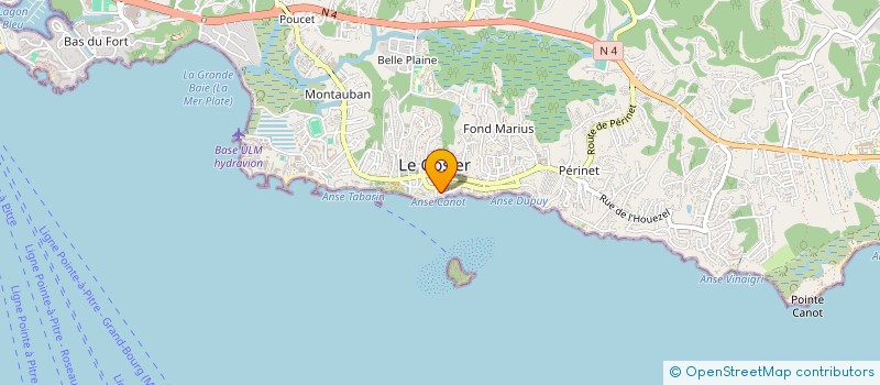 localisation de l'entreprise MONSIEUR PRESLEY JASOR  LE GOSIER