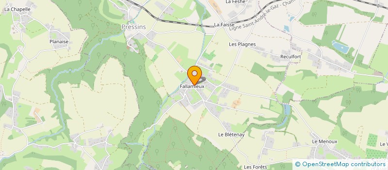 localisation de l'entreprise MONSIEUR PRESTON DEBARD  PRESSINS