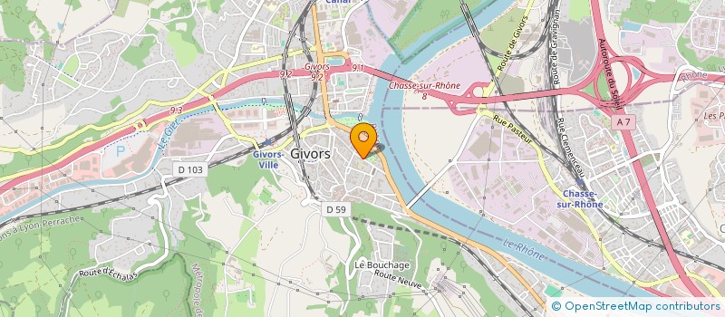 localisation de l'entreprise MONSIEUR PREWA PADABADI à GIVORS