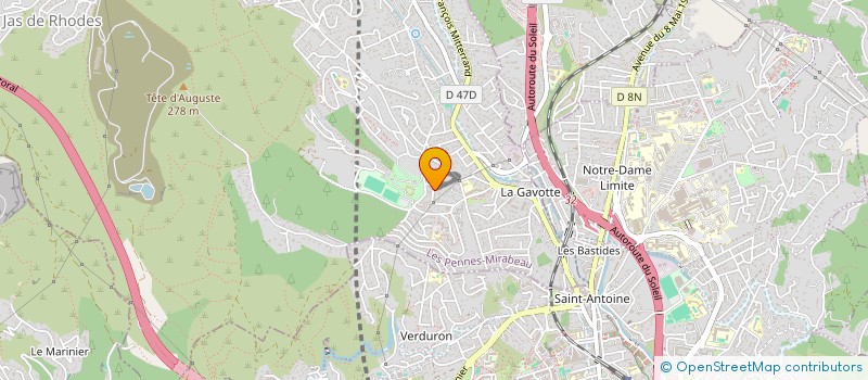 localisation de l'entreprise MONSIEUR PRIGENT ROUDAUT à LES PENNES-MIRABEAU