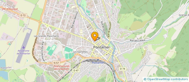 localisation de l'entreprise MONSIEUR PRIMO BEACCO  PONTARLIER