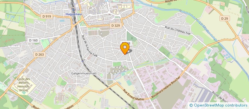 localisation de l'entreprise MONSIEUR PRIMO FAGHERAZZI  HAGUENAU