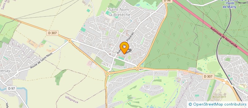 localisation de l'entreprise MONSIEUR PRINCE DOKODO TINZAPA  SAINT-NOM-LA-BRETECHE