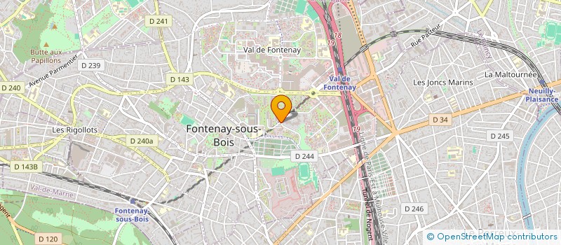 localisation de l'entreprise MONSIEUR PRINCE HOUINSOU à FONTENAY-SOUS-BOIS