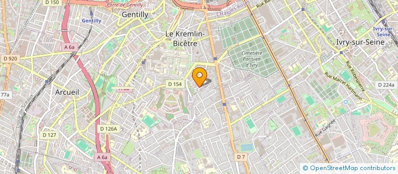 localisation de l'entreprise MONSIEUR PRINCE SAMUEL DJEVIE  LE KREMLIN-BICETRE