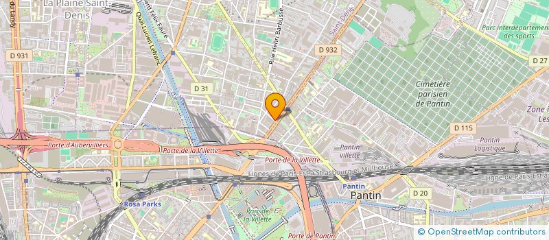 localisation de l'entreprise MONSIEUR PRINCE YAO  AUBERVILLIERS