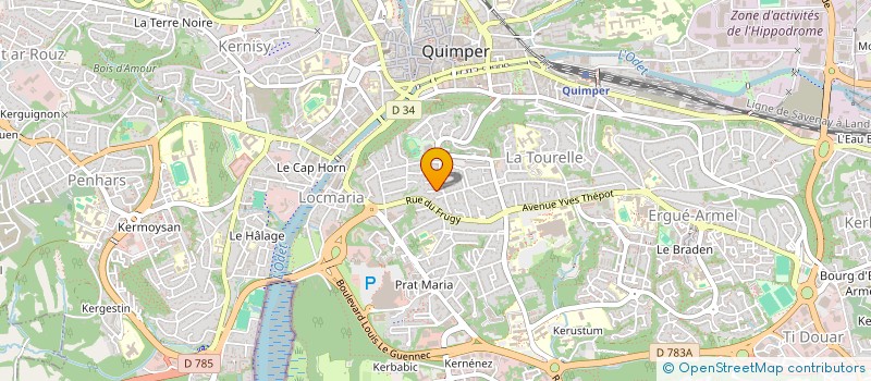 localisation de l'entreprise MONSIEUR PRISHUK CHAUDHURI à QUIMPER