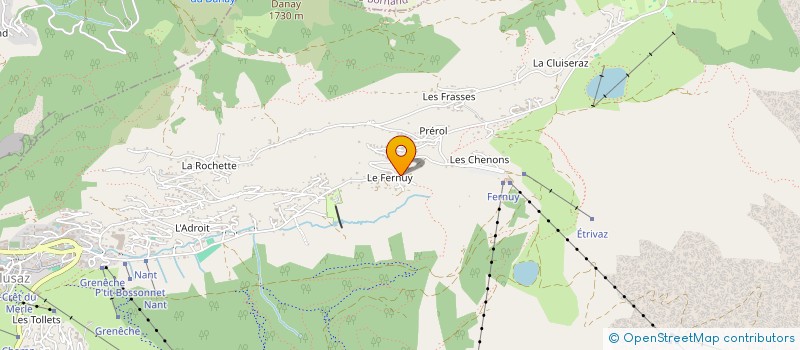 localisation de l'entreprise MONSIEUR PRODON HUDRY à LA CLUSAZ