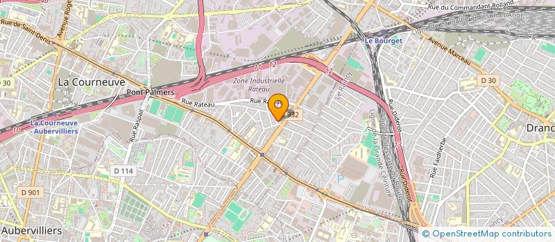 localisation de l'entreprise MONSIEUR PRONOB BARUA à LA COURNEUVE