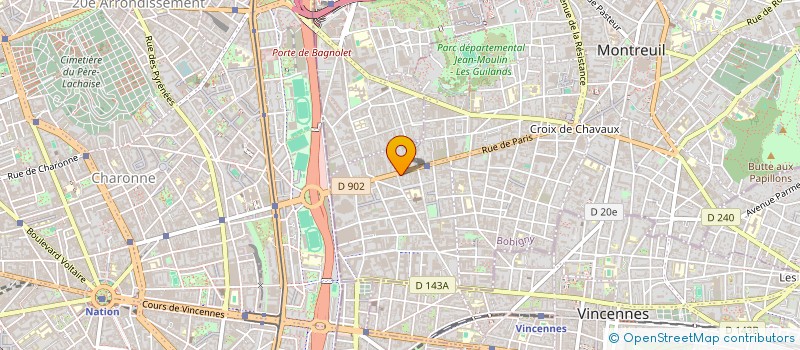 localisation de l'entreprise MONSIEUR PROSPER AFERY à MONTREUIL