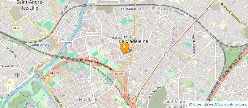 localisation de l'entreprise MONSIEUR PROSPER AMADIFE à LA MADELEINE