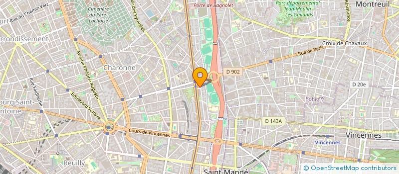 localisation de l'entreprise MONSIEUR PROSPER AUGUSTINE  PARIS