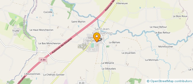 localisation de l'entreprise MONSIEUR PROSPER BERTIN  RIVES-DU-COUESNON