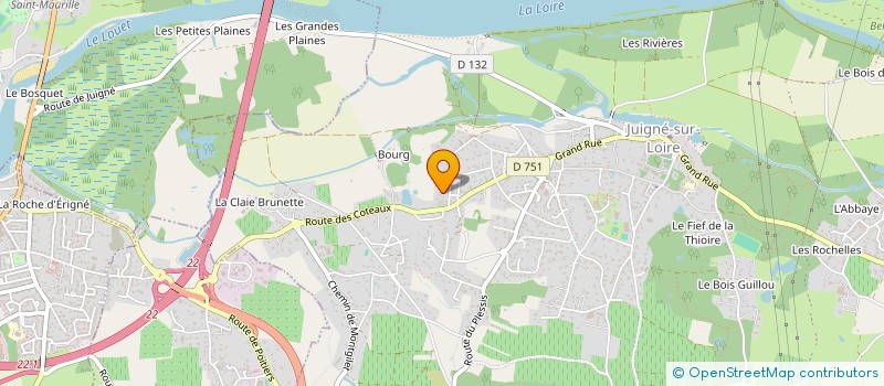 localisation de l'entreprise MONSIEUR PROSPER CERISIER à LES GARENNES SUR LOIRE