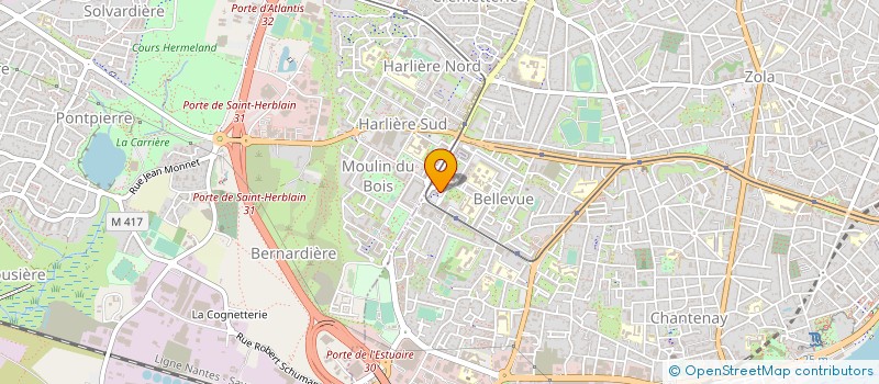 localisation de l'entreprise MONSIEUR PROSPER DAOUDA à NANTES