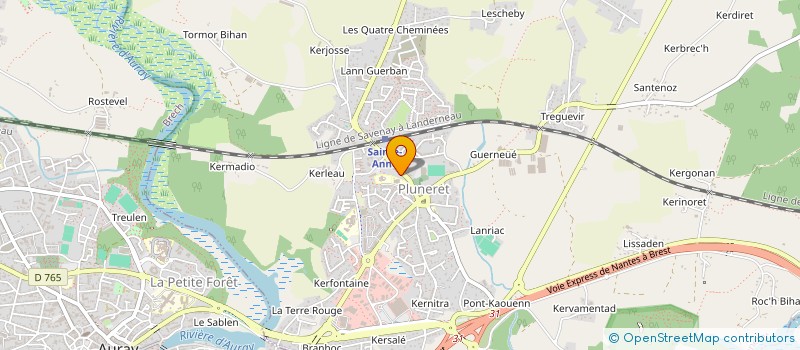 localisation de l'entreprise MONSIEUR PROSPER LAUDRIN  SAINTE ANNE D'AURAY