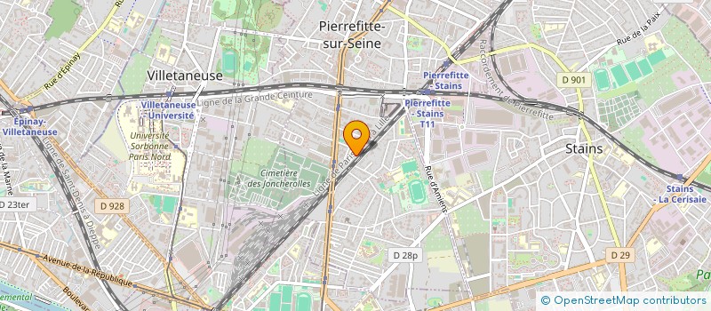 localisation de l'entreprise MONSIEUR PROSPER MUFWEME ADA MULUN  PIERREFITTE-SUR-SEINE