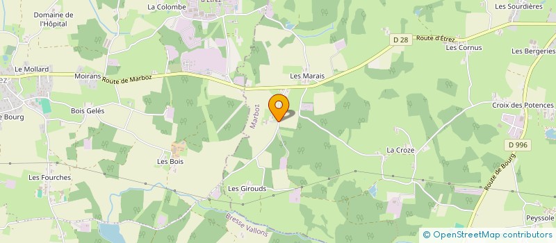 localisation de l'entreprise MONSIEUR PROSPER PONCIN  MARBOZ