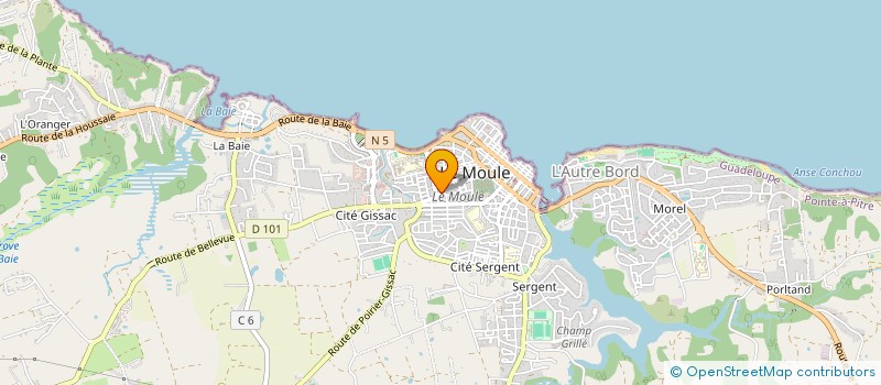 localisation de l'entreprise MONSIEUR PROSPER TALMASSON à LE MOULE