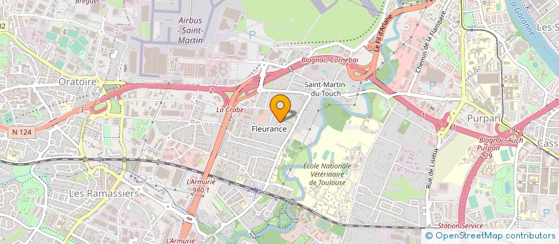 localisation de l'entreprise MONSIEUR PROSPERE TCHEMOU à TOULOUSE