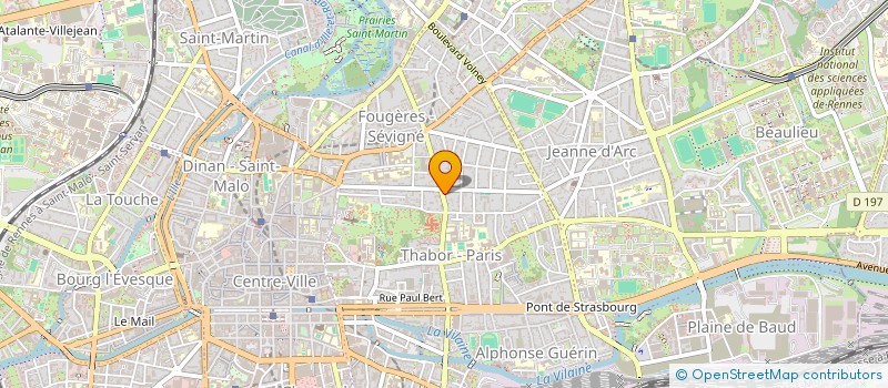 localisation de l'entreprise MONSIEUR PROSPERE YIMKOU  RENNES