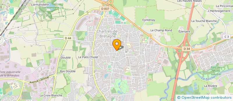 localisation de l'entreprise MONSIEUR PRUDENT THOMAS  CHARTRES-DE-BRETAGNE