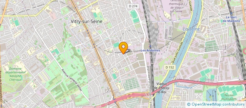 localisation de l'entreprise MONSIEUR PUSHPAK INC  VITRY-SUR-SEINE