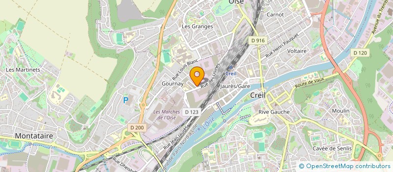 localisation de l'entreprise MONSIEUR QAMAR MUHAMMAD  CREIL