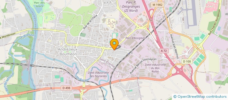 localisation de l'entreprise MONSIEUR QARI AKHUNZADA  ANDREZIEUX-BOUTHEON