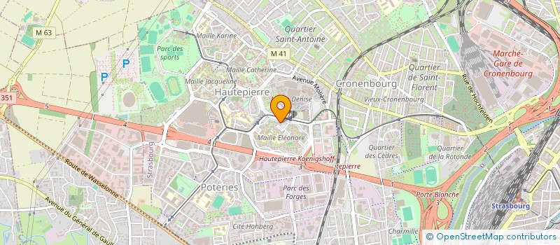 localisation de l'entreprise MONSIEUR QENDRIM HAMITI à STRASBOURG