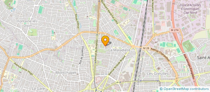 localisation de l'entreprise MONSIEUR QENDRIM TOPALLI à DIJON