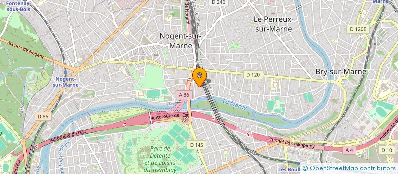 localisation de l'entreprise MONSIEUR QI WANG à NOGENT-SUR-MARNE