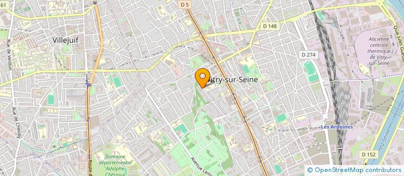 localisation de l'entreprise MONSIEUR QIANGHAI WU à VITRY-SUR-SEINE