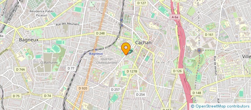 localisation de l'entreprise MONSIEUR QIAOYU WANG à CACHAN