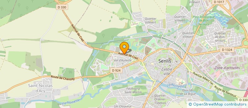 localisation de l'entreprise MONSIEUR QIJIAN ZHANG  SENLIS