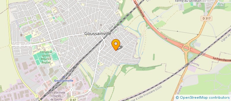 localisation de l'entreprise MONSIEUR QUAMALE BEKKAYE à GOUSSAINVILLE